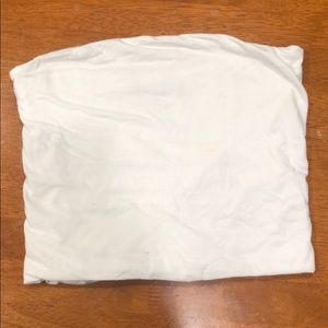 Brandy Melville white crop tube top